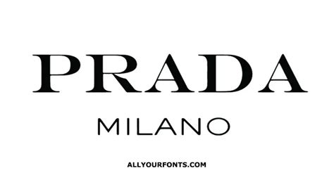 prada logo font name|prada font free.